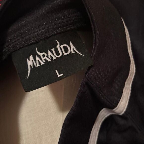 Black and red Marauda baseball jersey Brand New Size Large - Picture 3 of 3